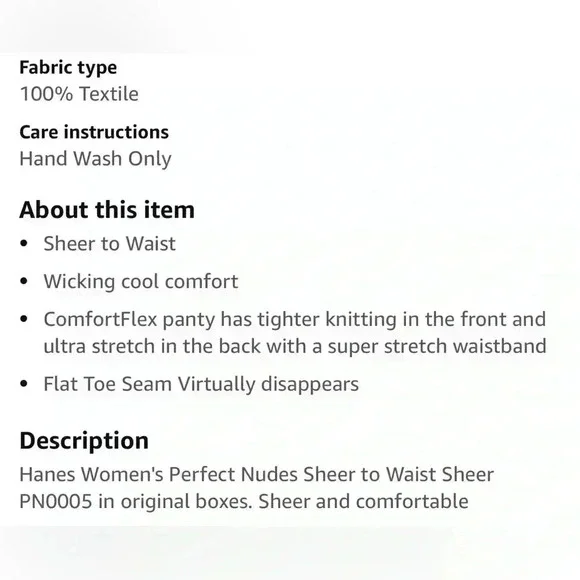 $10 Add-On 🆕Plus Size Hanes Premium Bronze Pantyhose 5/6X - Picture 2 of 14